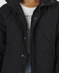 4 EEZEH QUILTED PUFFER Black UVJJK00121 RVCA