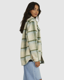 1 VALLEY PLAID SHACKET White UVJJK00122 RVCA