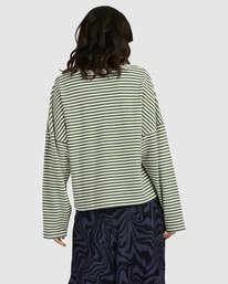 2 Ivy Stripes Long Sleeve Green UVJKT00127 RVCA