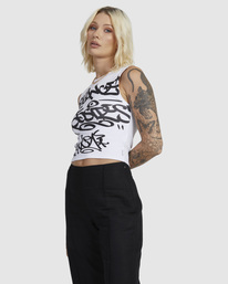 2 RVCA CLASSIC TANK White UVJKT00159 RVCA