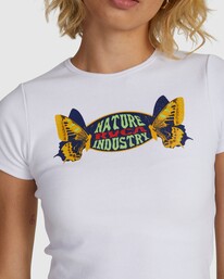 3 Spaced Out Baby Tee White UVJKT00170 RVCA