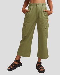 7 Mel G Saigon Cargo Pants Green UVJNP00103 RVCA