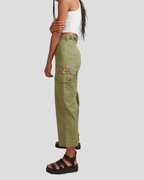 3 Mel G Saigon Cargo Pants Green UVJNP00103 RVCA