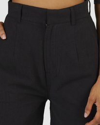 2 Textured West Coast - Pantalon droit pour Femme Noir UVJNP00126 RVCA