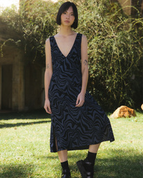 0 Strata Kim Dress Grey UVJWD00125 RVCA