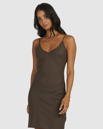1 OFF DUTY BIAS MINI DRESS White UVJWD00145 RVCA