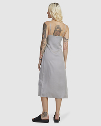 2 ECLIPSE EVERYDAY MIDI DRESS White UVJWD00164 RVCA