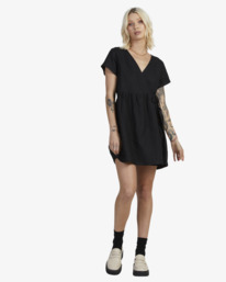 1 WRAPPED MINI DRESS Black UVJWD00165 RVCA