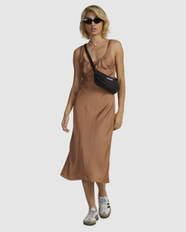 1 Say So Dress Brown UVJWD00180 RVCA