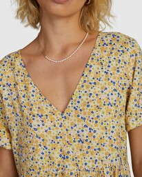 4 Ground Cover Vienna Dress Orange UVJWD00182 RVCA