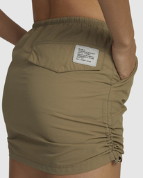 3 Cargo Mini Skirt Brown UVJWK00129 RVCA