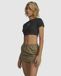 1 Cargo Mini Skirt Brown UVJWK00129 RVCA