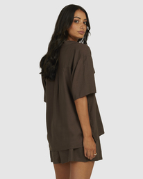 2 CAFFEINATED OVERSHIRT White UVJWT00123 RVCA