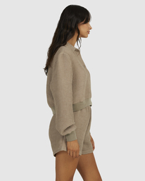 4 Waffle Jersey - Top de Manga Larga para Mujer  UVJWT00129 RVCA