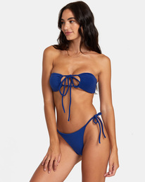 5 Tezzy Solid Halter Bikini Top Purple UVJX300119 RVCA