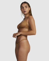 2 Halo Tall Underwire Bikini Top Brown UVJX300124 RVCA