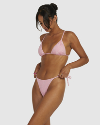 4 Daisy Skimpy Bikini Bottoms Pink UVJX400109 RVCA