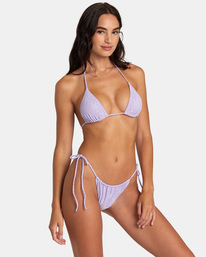 6 Daisy Skimpy Bikini Bottoms Purple UVJX400119 RVCA