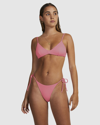 1 LACEY MEDIUM TIE SIDE BIKINI BOTTOM Pink UVJX400125 RVCA