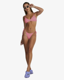 4 LACEY MEDIUM TIE SIDE BIKINI BOTTOM Pink UVJX400125 RVCA