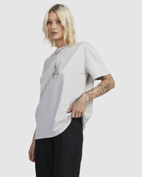 1 KRAK EAGLE RELAXED T-SHIRT Grey UVJZT00195 RVCA