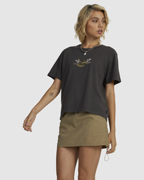 1 Angels Easy T-Shirt Black UVJZT00209 RVCA