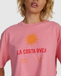 3 La Costa RVCA Half T-Shirt Pink UVJZT00221 RVCA