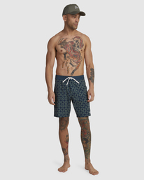 3 VA Seasonal Boardshorts Blue UVYBS00127 RVCA