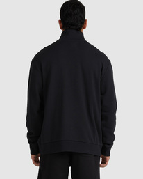 3 MINI FLIPPED HALF ZIP Black UVYFT00162 RVCA