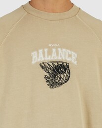 2 Hoops Raglan - Sweatshirt for Men Beige UVYFT00177 RVCA