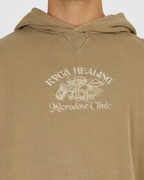 2 RVCA Healing - Hoodie for Men Brown UVYFT00187 RVCA