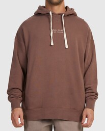 1 RVCA CIRCA HOODIE Brown UVYFT00218 RVCA