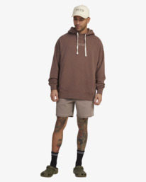 5 RVCA CIRCA HOODIE Brown UVYFT00218 RVCA
