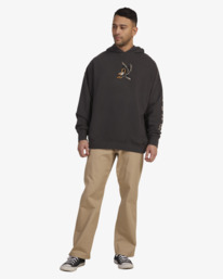 6 Eagle - Felpa con cappuccio da Uomo Black UVYFT00220 RVCA