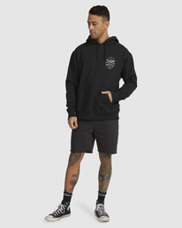 5 COEXIST HOODIE Black UVYFT00221 RVCA