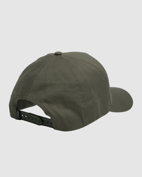 3 Alley Script Pinched Snapback Cap Green UVYHA00227 RVCA