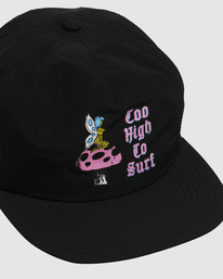 4 Too High Clipback Cap Black UVYHA00232 RVCA