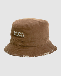 2 RVCA Healing Revo Bucket Hat Brown UVYHA00238 RVCA