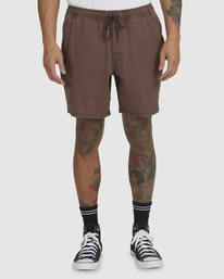 0 Escape Elasticized Shorts White UVYWS00113 RVCA