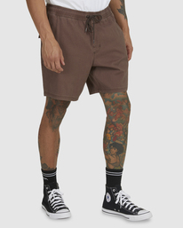4 Escape Elasticized Shorts White UVYWS00113 RVCA