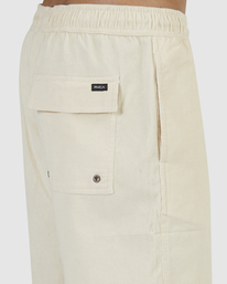 2 Escape Cord Elasticized Shorts White UVYWS00114 RVCA