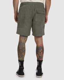 2 ESCAPE CORD ELASTIC CIRCA Green UVYWS00125 RVCA