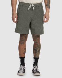 1 ESCAPE CORD ELASTIC CIRCA Green UVYWS00125 RVCA