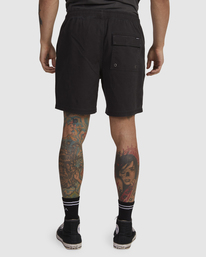 2 Escape Elastic Script Shorts Black UVYWS00130 RVCA