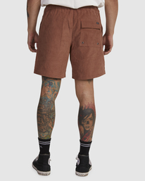2 Escape Cord Elastic Script Shorts Brown UVYWS00131 RVCA