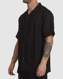 1 BLACK GROUNDS SS SHIRT Black UVYWT00132 RVCA
