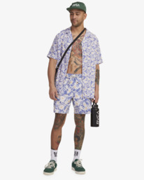 4 DAIS FLORAL SS SHIRT Purple UVYWT00135 RVCA