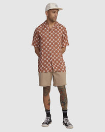 4 Yang Shirt Brown UVYWT00140 RVCA