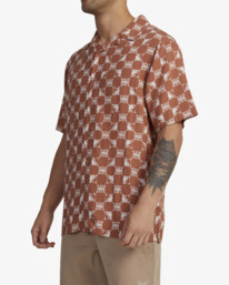 1 Yang Shirt Brown UVYWT00140 RVCA