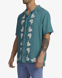 1 Whirl Shirt Blue UVYWT00143 RVCA